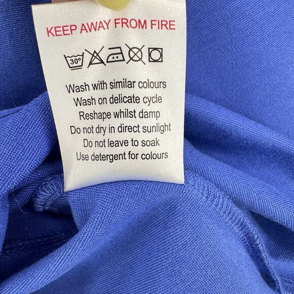 Kettlewell Women Ada Ponte Top Size Small Blue Peplum Tulip Cuff Office Capsule - Picture 6 of 8